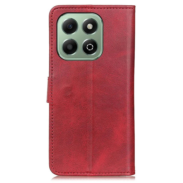 For Honor X6b 4G Stand Wallet Case Cowhide Texture Leather Phone Cover