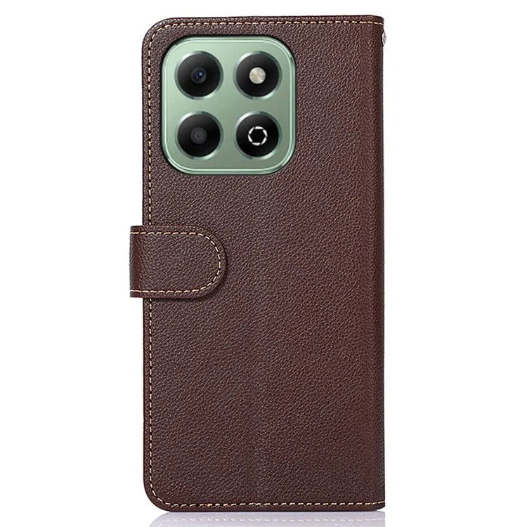 KHAZNEH For Honor X6b 4G Case RFID Blocking Wallet PU Leather Phone Cover