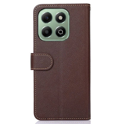 KHAZNEH For Honor X6b 4G Case RFID Blocking Wallet PU Leather Phone Cover