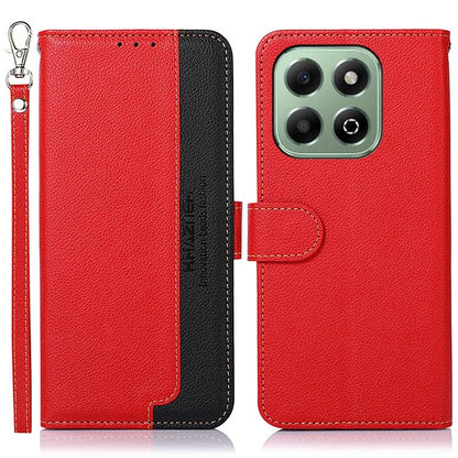 KHAZNEH For Honor X6b 4G Case RFID Blocking Wallet PU Leather Phone Cover