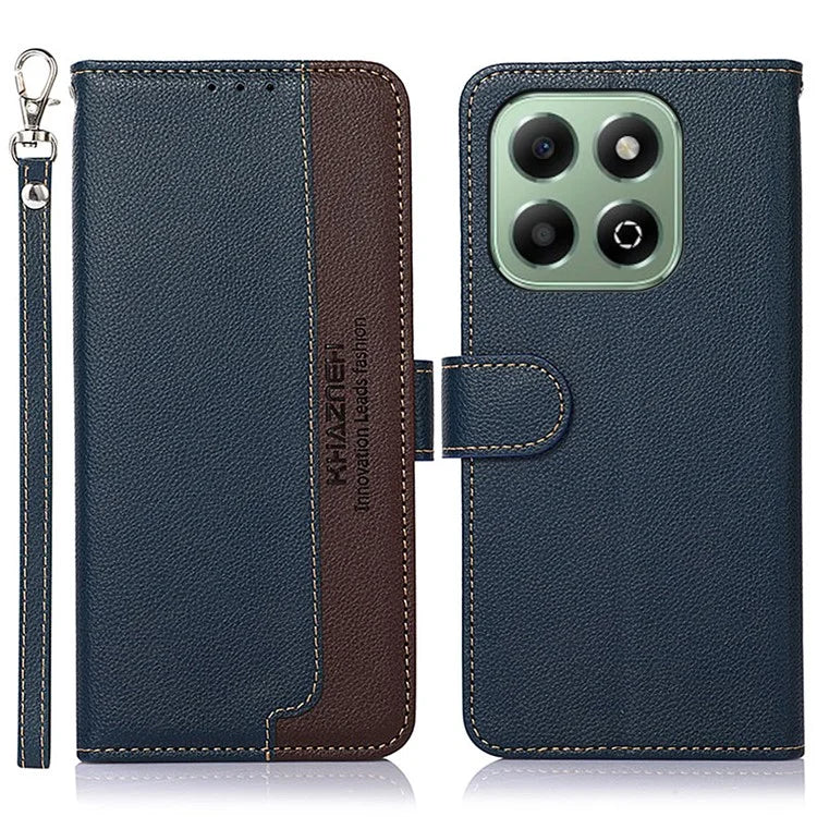 KHAZNEH For Honor X6b 4G Case RFID Blocking Wallet PU Leather Phone Cover