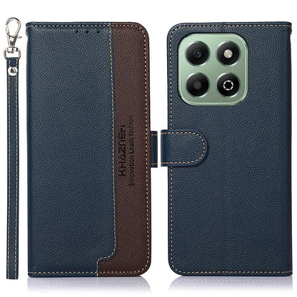 KHAZNEH For Honor X6b 4G Case RFID Blocking Wallet PU Leather Phone Cover