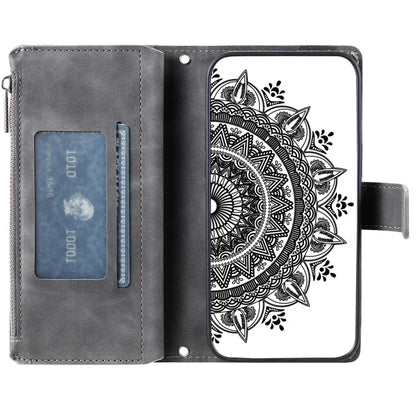 Style 006 For Google Pixel 9 Pro XL Wallet Case PU Leather Phone Cover Mandala Flower Pattern