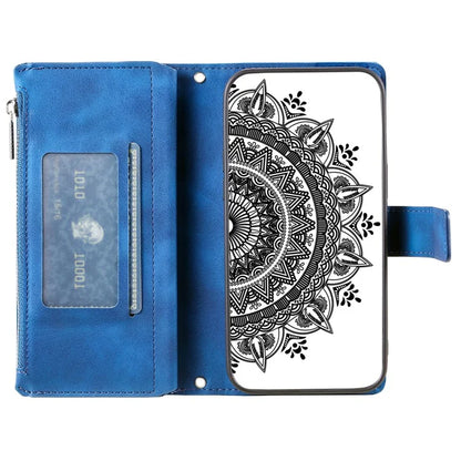 Style 006 For Google Pixel 9 Pro XL Wallet Case PU Leather Phone Cover Mandala Flower Pattern