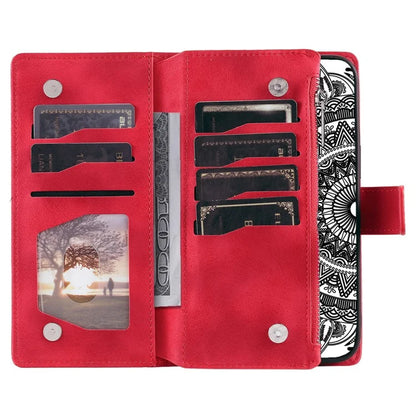 Style 006 For Google Pixel 9 Pro XL Wallet Case PU Leather Phone Cover Mandala Flower Pattern