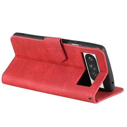 For Google Pixel 9 Pro XL Leather Case Splicing Stitching Wallet Stand Phone Cover with Strap