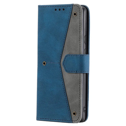 For Google Pixel 9 / 9 Pro Leather Case Splicing Stitching Wallet Stand Phone Cover with Strap
