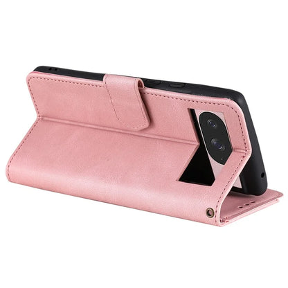 For Google Pixel 9 / 9 Pro Leather Case Splicing Stitching Wallet Stand Phone Cover with Strap