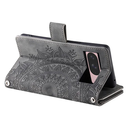 Style 006 For Google Pixel 9 / 9 Pro Wallet Case PU Leather Phone Cover Mandala Flower Pattern