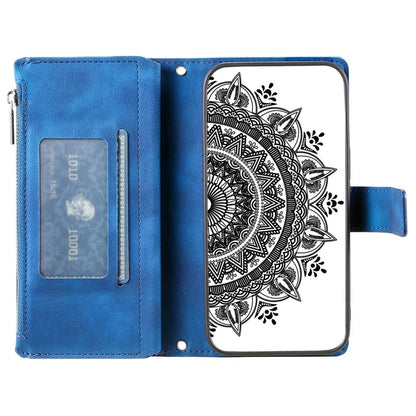 Style 006 For Google Pixel 9 / 9 Pro Wallet Case PU Leather Phone Cover Mandala Flower Pattern