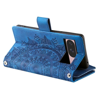 Style 006 For Google Pixel 9 / 9 Pro Wallet Case PU Leather Phone Cover Mandala Flower Pattern