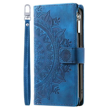 Style 006 For Google Pixel 9 / 9 Pro Wallet Case PU Leather Phone Cover Mandala Flower Pattern