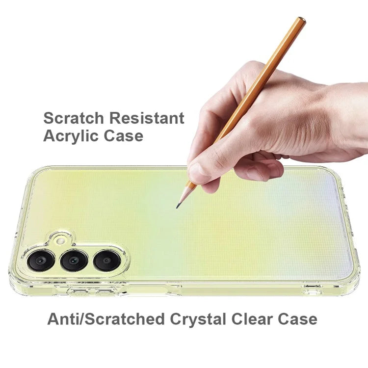 For Samsung Galaxy A16 5G Clear Phone Case TPU+Acrylic Shockproof Phone Back Cover