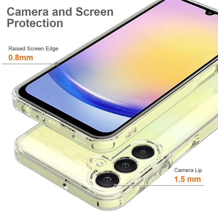 For Samsung Galaxy A16 5G Clear Phone Case TPU+Acrylic Shockproof Phone Back Cover