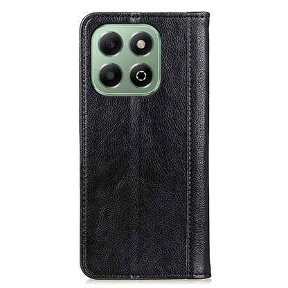 For Honor X6b 4G Stand Case Split Leather Litchi Texture Wallet Phone Cover
