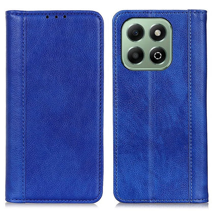 For Honor X6b 4G Stand Case Split Leather Litchi Texture Wallet Phone Cover