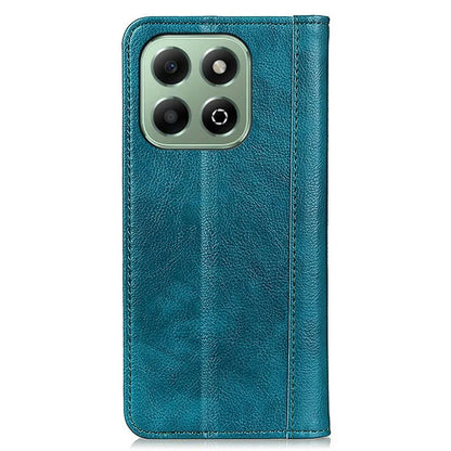 For Honor X6b 4G Stand Case Split Leather Litchi Texture Wallet Phone Cover