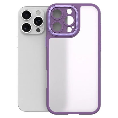 For iPhone 16 Pro Max Case Matte Anti-Fingerprint PC+TPU Phone Back Cover