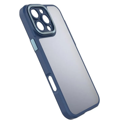 For iPhone 16 Pro Max Case Matte Anti-Fingerprint PC+TPU Phone Back Cover