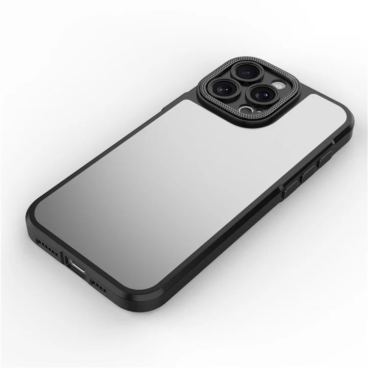 For iPhone 16 Pro Max Case Matte Anti-Fingerprint PC+TPU Phone Back Cover