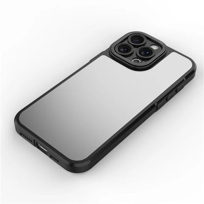 For iPhone 16 Pro Max Case Matte Anti-Fingerprint PC+TPU Phone Back Cover