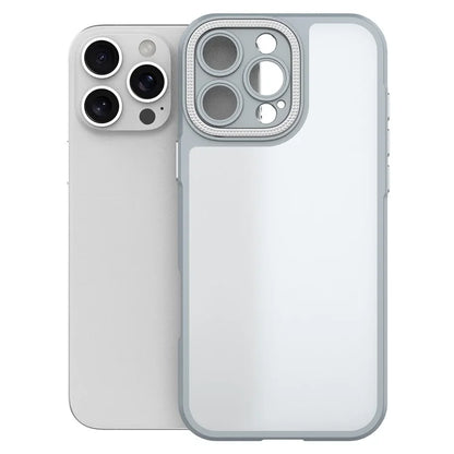 For iPhone 16 Pro Max Case Matte Anti-Fingerprint PC+TPU Phone Back Cover
