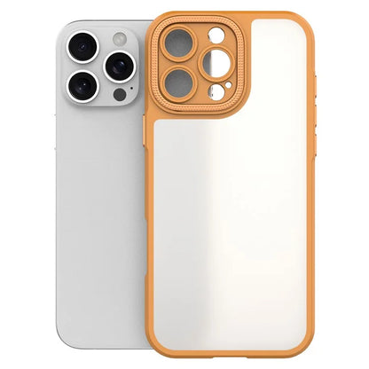 For iPhone 16 Pro Case Matte Anti-Fingerprint PC+TPU Phone Back Cover