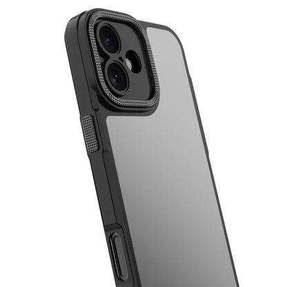 For iPhone 16 Case Matte Anti-Fingerprint PC+TPU Phone Back Cover