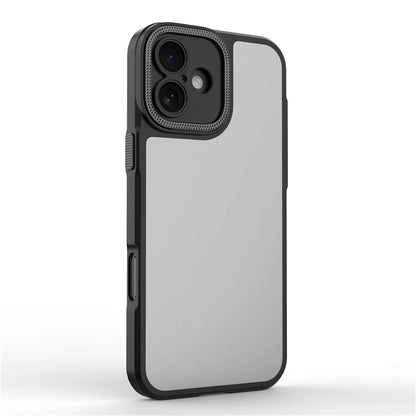 For iPhone 16 Case Matte Anti-Fingerprint PC+TPU Phone Back Cover