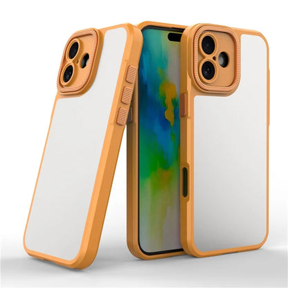 For iPhone 16 Case Matte Anti-Fingerprint PC+TPU Phone Back Cover