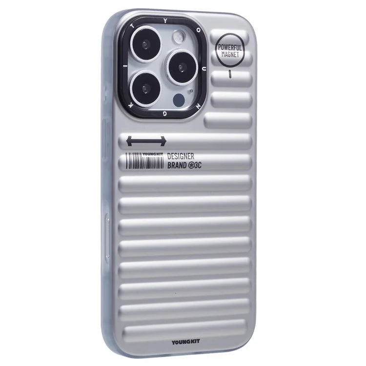 YOUNGKIT For iPhone 16 Pro Case Compatible with MagSafe Suitcase Texture IMD TPU Phone Cover