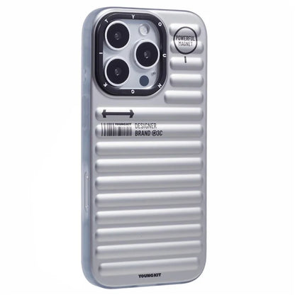 YOUNGKIT For iPhone 16 Pro Case Compatible with MagSafe Suitcase Texture IMD TPU Phone Cover