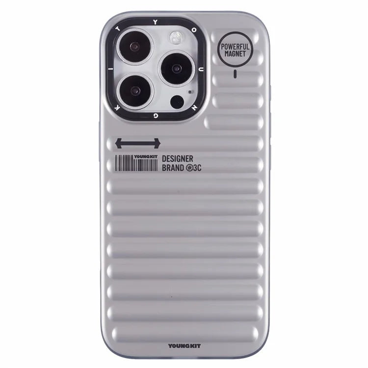 YOUNGKIT For iPhone 16 Pro Case Compatible with MagSafe Suitcase Texture IMD TPU Phone Cover