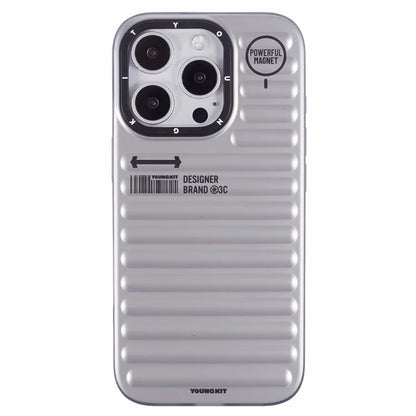YOUNGKIT For iPhone 16 Pro Case Compatible with MagSafe Suitcase Texture IMD TPU Phone Cover