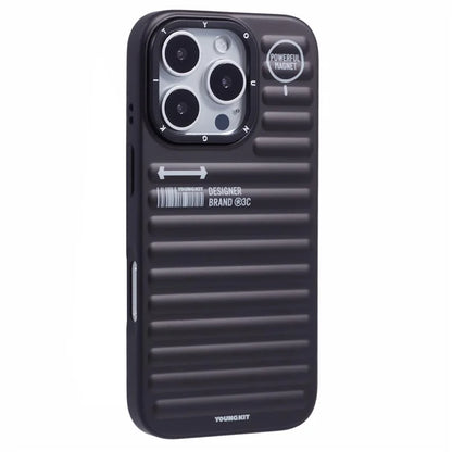 YOUNGKIT For iPhone 16 Pro Case Compatible with MagSafe Suitcase Texture IMD TPU Phone Cover