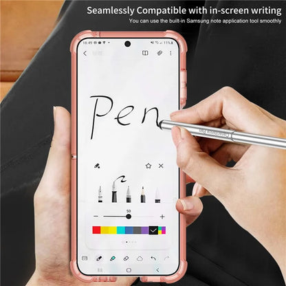 GKK For Samsung Galaxy Z Flip6 5G Case Shockproof Phone Cover Ring Kickstand with Stylus