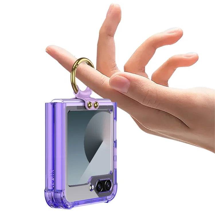 GKK For Samsung Galaxy Z Flip6 5G Case Shockproof Phone Cover Ring Kickstand with Stylus