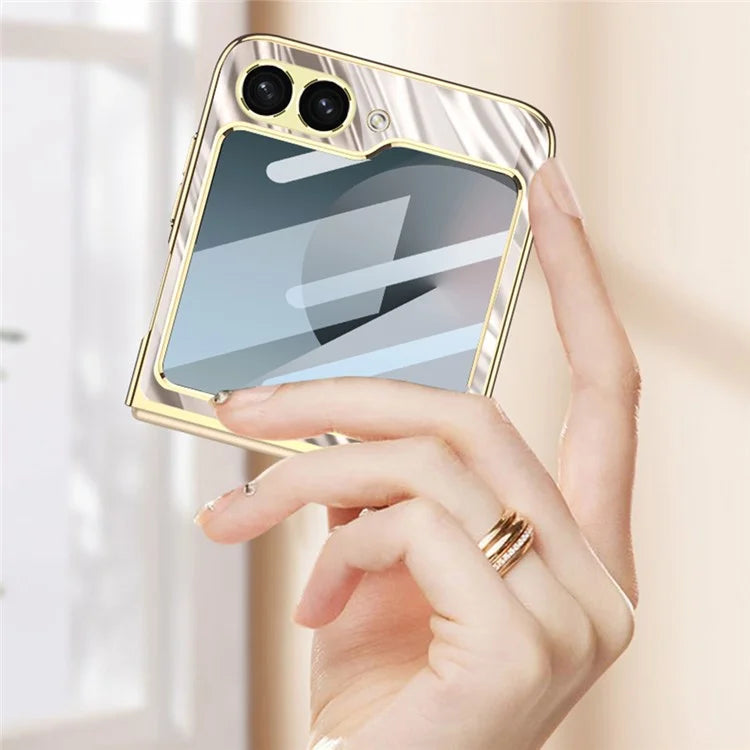 GKK For Samsung Galaxy Z Flip6 5G Case Shockproof PC Phone Cover with Small Screen Film