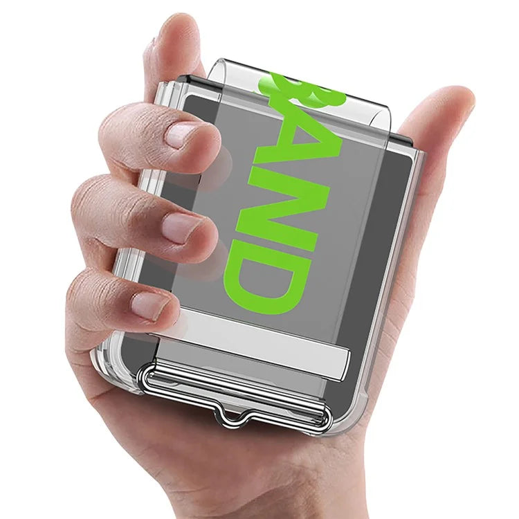 GKK For Samsung Galaxy Z Flip6 5G Case Strap Kickstand Soft TPU+PC Phone Cover