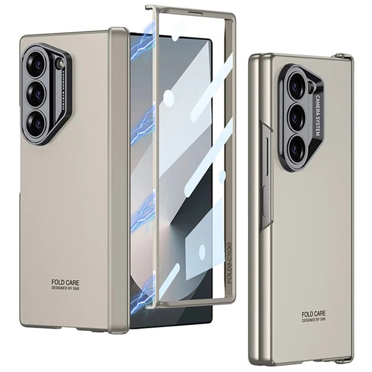 GKK For Samsung Galaxy Z Fold6 5G Case Magnetic Hinge Protector PC Phone Cover with Screen Film