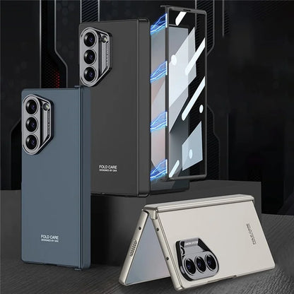 GKK For Samsung Galaxy Z Fold6 5G Case Magnetic Hinge Protector PC Phone Cover with Screen Film