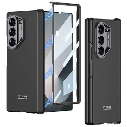GKK For Samsung Galaxy Z Fold6 5G Case Magnetic Hinge Protector PC Phone Cover with Screen Film