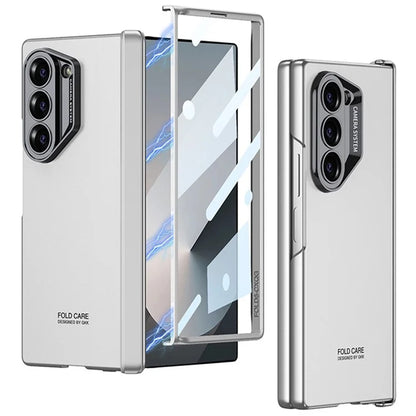 GKK For Samsung Galaxy Z Fold6 5G Case Magnetic Hinge Protector PC Phone Cover with Screen Film