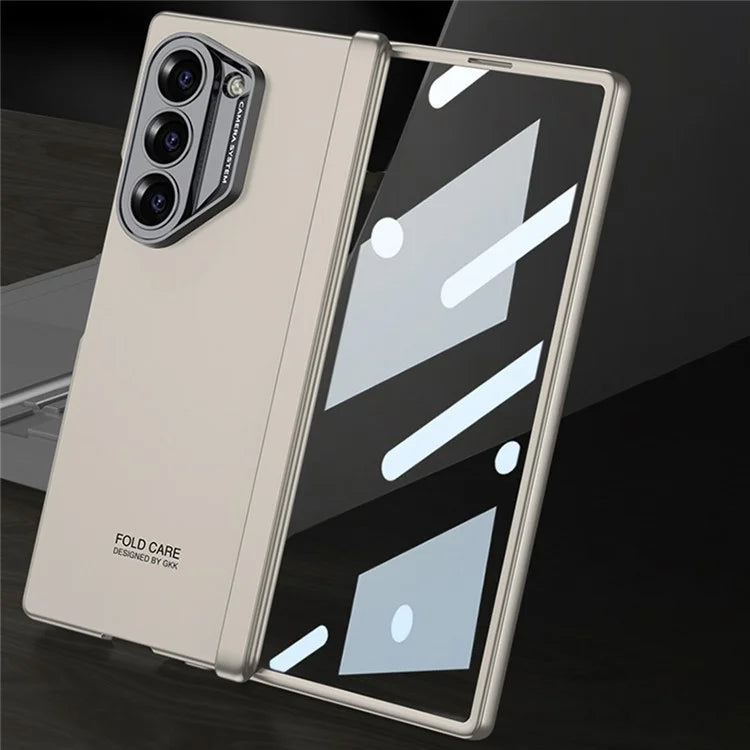 GKK For Samsung Galaxy Z Fold6 5G Case Magnetic Hinge Protector PC Phone Cover with Screen Film