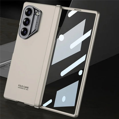 GKK For Samsung Galaxy Z Fold6 5G Case Magnetic Hinge Protector PC Phone Cover with Screen Film