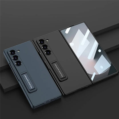 GKK For Samsung Galaxy Z Fold6 5G Case Kickstand Ultra Thin PC Phone Cover with Screen Film