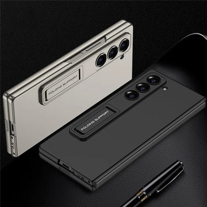 GKK For Samsung Galaxy Z Fold6 5G Case Kickstand Ultra Thin PC Phone Cover with Screen Film
