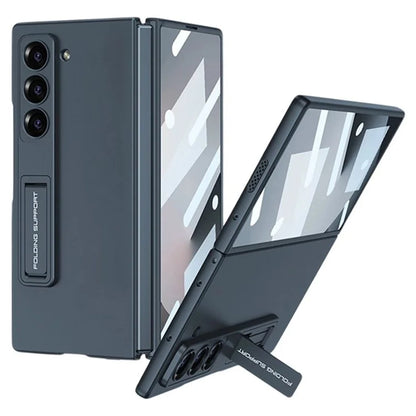 GKK For Samsung Galaxy Z Fold6 5G Case Kickstand Ultra Thin PC Phone Cover with Screen Film