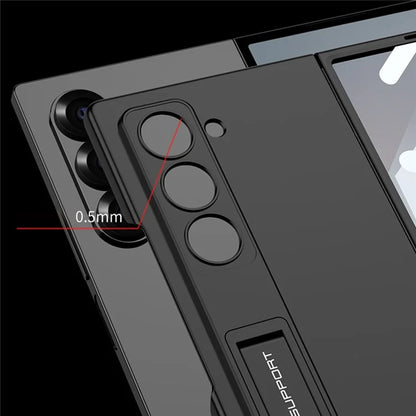 GKK For Samsung Galaxy Z Fold6 5G Case Kickstand Ultra Thin PC Phone Cover with Screen Film