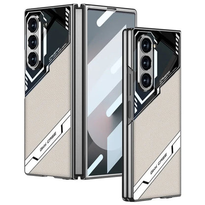 GKK For Samsung Galaxy Z Fold6 5G Case Shockproof PC+PU Phone Cover with Screen Film